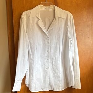 Calvin Klein White Button-Up Shirt